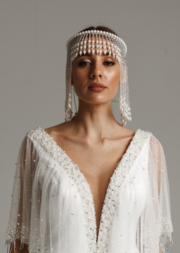 Reyna tiara, 2021, accessories, hairstyle, bridal, off-white, Reyna, tiara