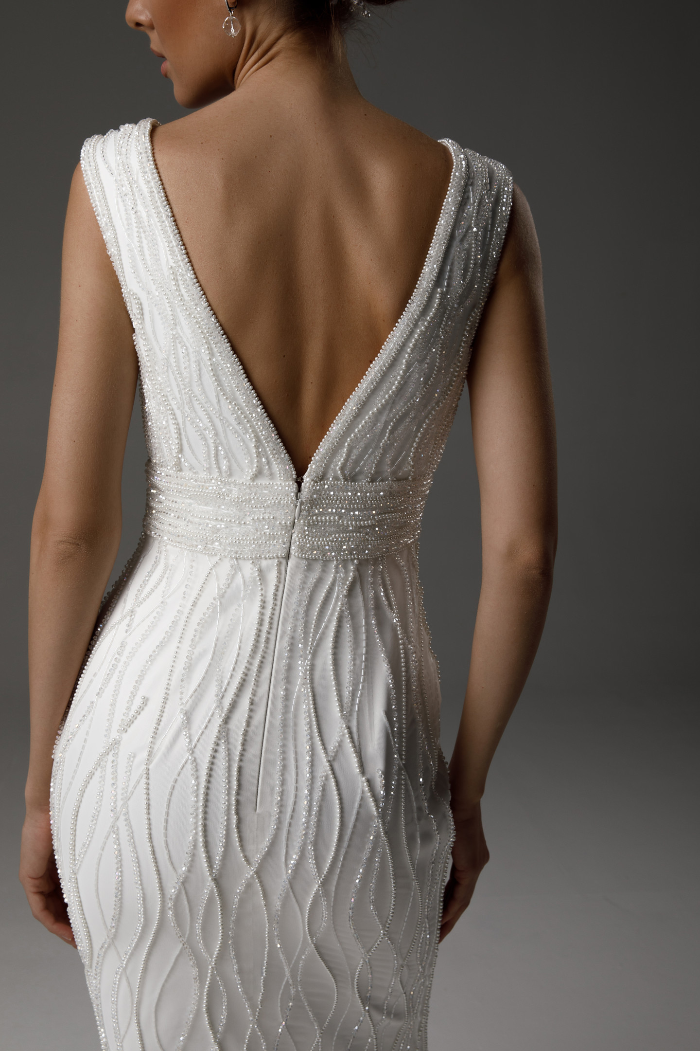 Платье Руна, 2021, одежда, платье, свадебное, молочно-белый, вышивка, прямой силуэт, популярное
