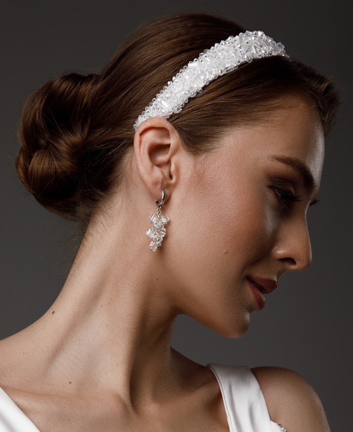 Crystal earrings, accessories, earrings
