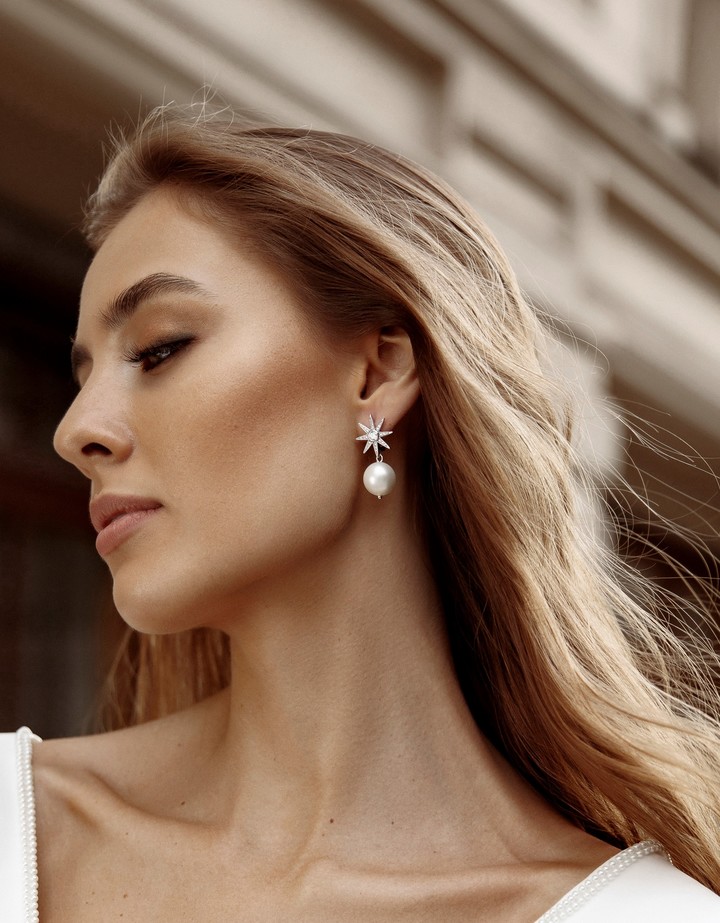 Pearl earrings, accessories, earrings