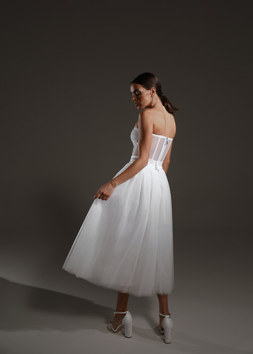 Бюстье с вышивкой, 2021, одежда, блузка, свадебное, молочно-белый, свадебный корсет и юбка №1, вышивка, корсет