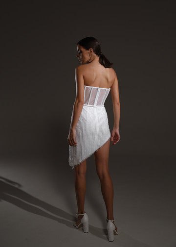 Платье Ива, 2021, одежда, платье, свадебное, молочно-белый, вышивка, прямой силуэт