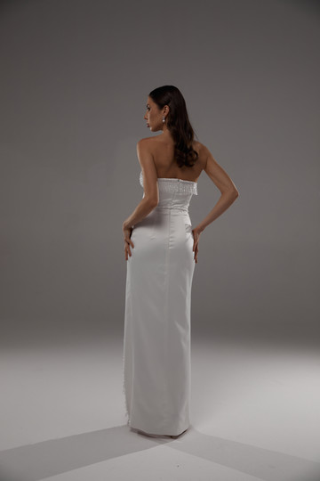 Платье Илона, 2022, одежда, платье, свадебное, молочно-белый, вышивка