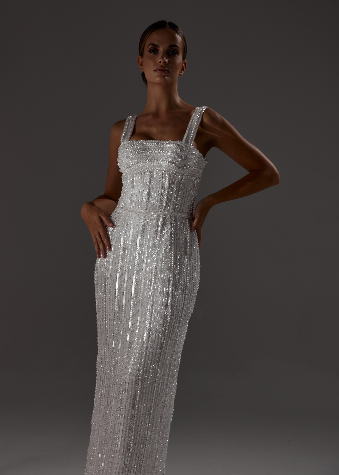 Платье Мерилин, 2023, одежда, платье, свадебное, молочно-белый, вышивка